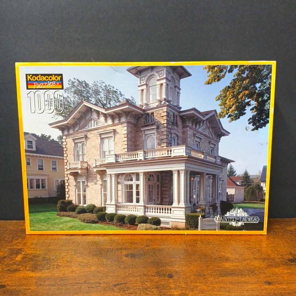 Kodak Kodacolor Puzzle - Elegant Mansion with Green and Brown Accents